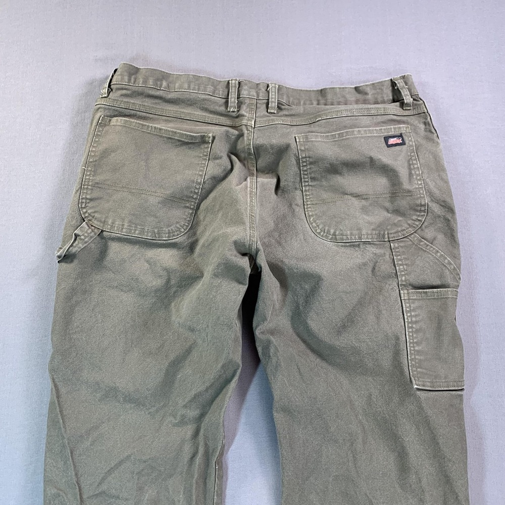 Dickies Carpenter Pant Men 40x32 Green Canvas Stretch Workwear Gorpcore Skater‎